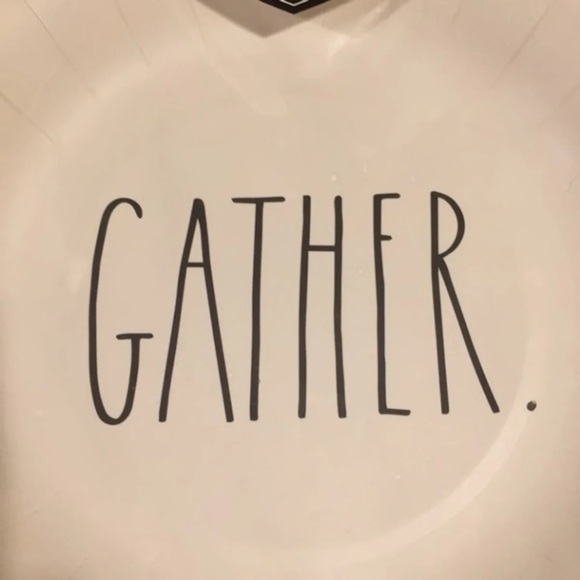 Rae Dunn GATHER Dessert Paper Plates - Picture 3 of 4